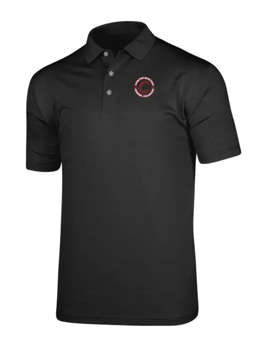 Callaway Vibrant Black Ventilated Polo w/Carlton Electric Logo