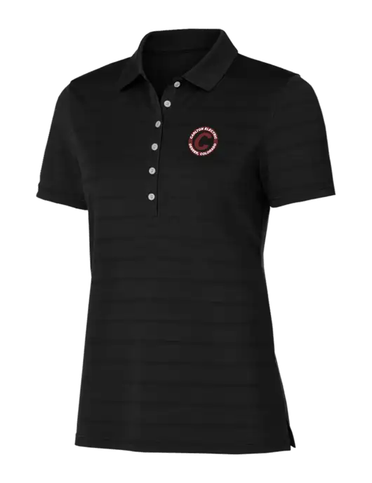 Callaway Womens Black Ventilated Polo w/Carlton Electric Logo