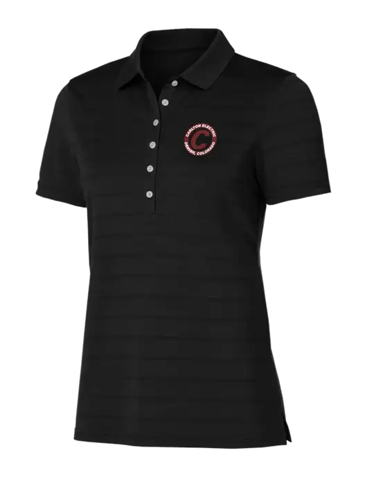 Callaway Womens Black Ventilated Polo w/Carlton Electric Logo