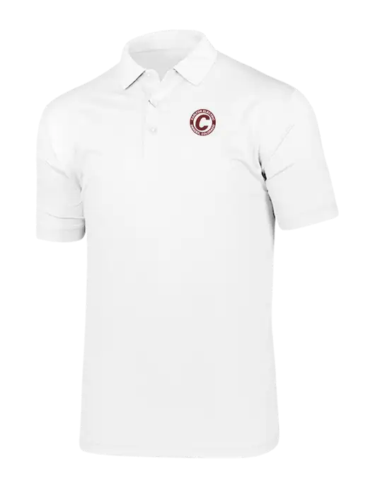 Callaway Vibrant Bright White Ventilated Polo w/Carlton Electric Logo