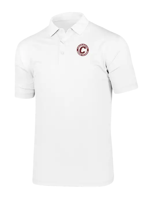 Callaway Vibrant Bright White Ventilated Polo w/Carlton Electric Logo