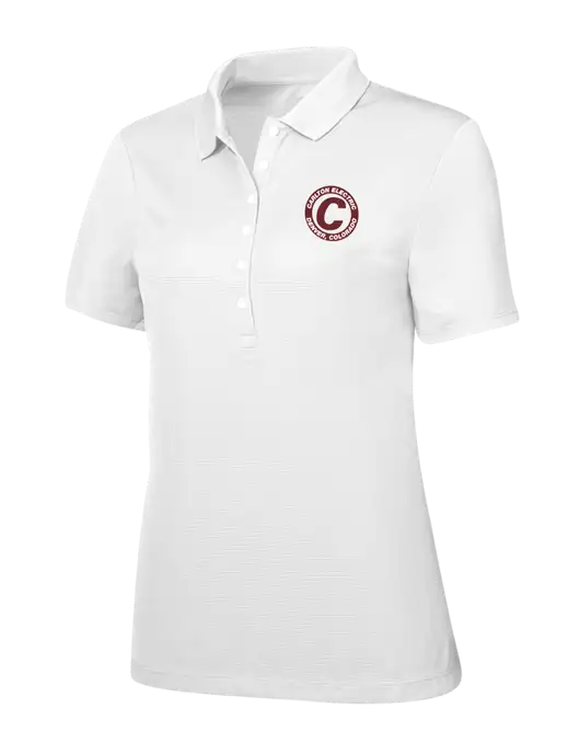 Callaway Womens Ottoman Bright White Polo w/Carlton Electric Logo