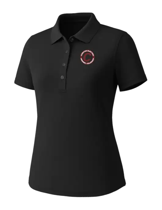 Callaway Womens Core Black Performance Polo w/Carlton Electric Logo