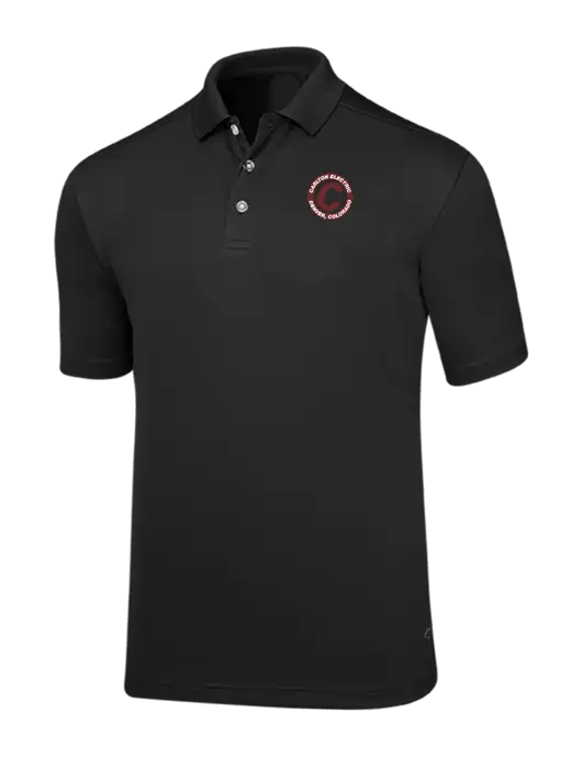 Callaway Core Black Performance Polo w/Carlton Electric Logo