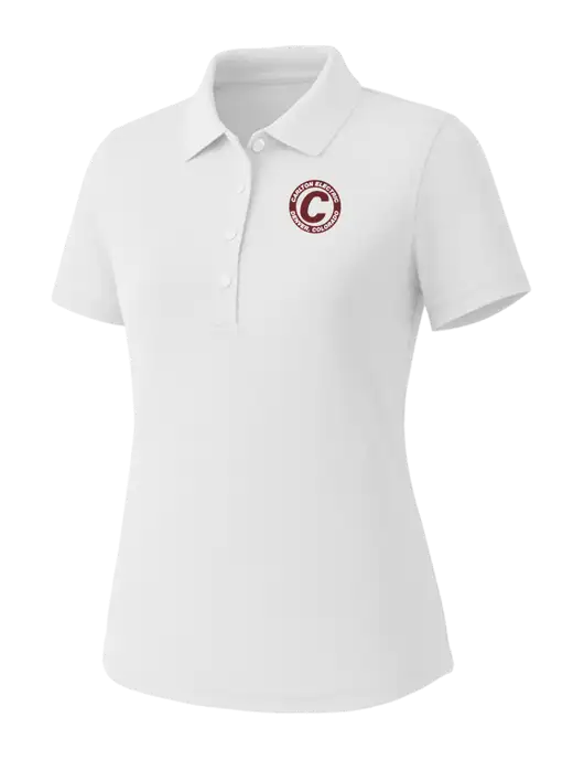 Callaway Womens Core Bright White Performance Polo w/Carlton Electric Logo