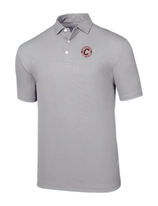 Callaway Birdseye Light Grey Polo w/Carlton Electric Logo