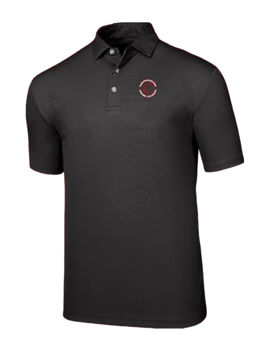 Callaway Birdseye Black Polo w/Carlton Electric Logo