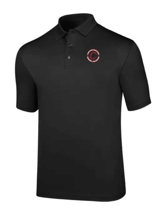 Callaway Opti-Dri Black Chev Polo w/Carlton Electric Logo