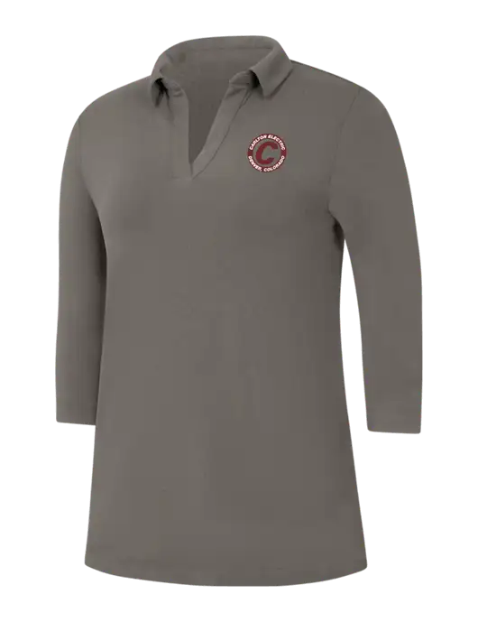 Womens Dark Grey Luxe Knit Tunic w/Carlton Electric Logo