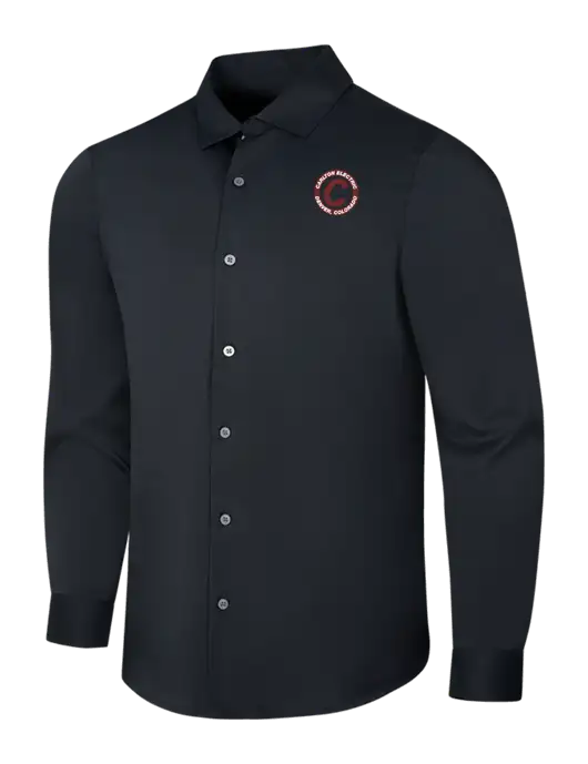 Black City Stretch Shirt w/Carlton Electric Logo