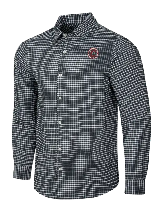 Dark Grey/White City Stretch Shirt w/Carlton Electric Logo