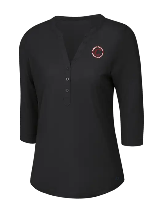 OGIO Blacktop Jewel Henley w/Carlton Electric Logo