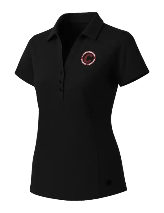 OGIO Womens Blacktop ONYX Polo w/Carlton Electric Logo