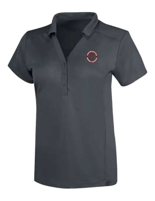 OGIO Dark Grey Womens Framework Polo w/Carlton Electric Logo