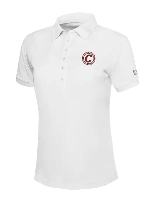 OGIO Womens Bright White Jewel Polo w/Carlton Electric Logo