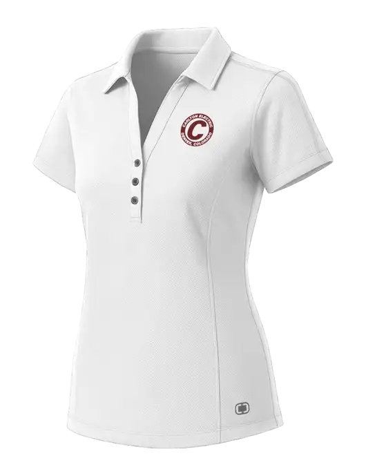 OGIO Womens White ONYX Polo w/Carlton Electric Logo