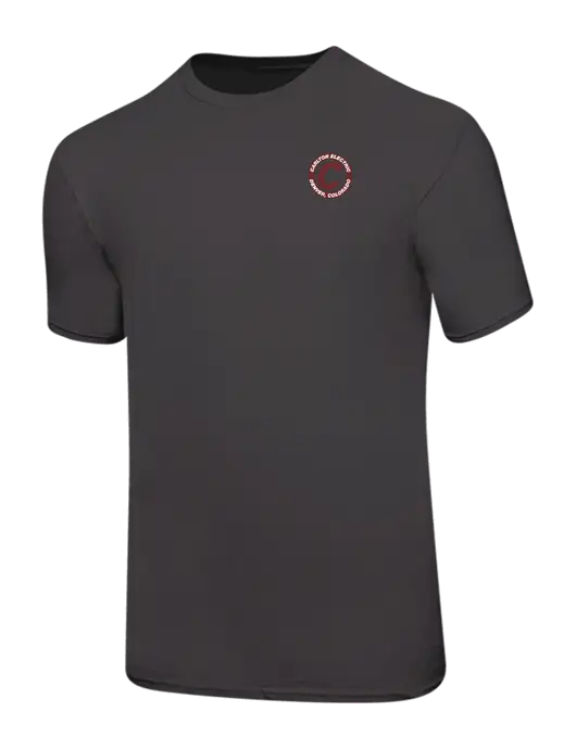 Ring Spun Charcoal 4.5 oz T-Shirt w/Carlton Electric Logo