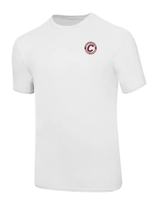 Ring Spun White 4.5 oz T-Shirt w/Carlton Electric Logo