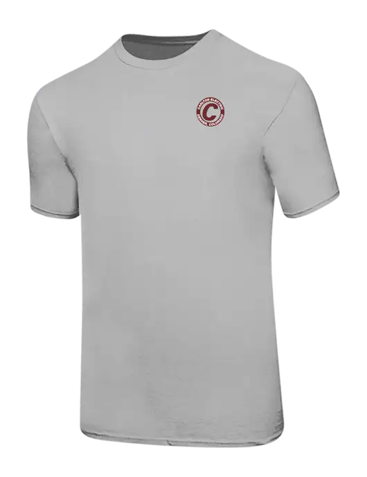 Ring Spun Silver 4.5 oz T-Shirt w/Carlton Electric Logo