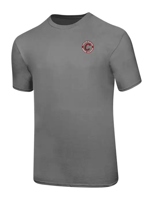 Ring Spun Medium Grey 4.5 oz T-Shirt w/Carlton Electric Logo