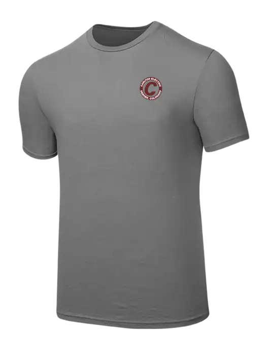 Seriously Soft Medium Grey T-Shirt w/Carlton Electric Logo