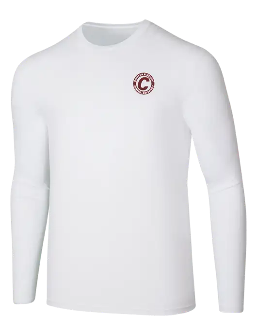 Seriously Soft White Long Sleeve T-Shirt w/Carlton Electric Logo