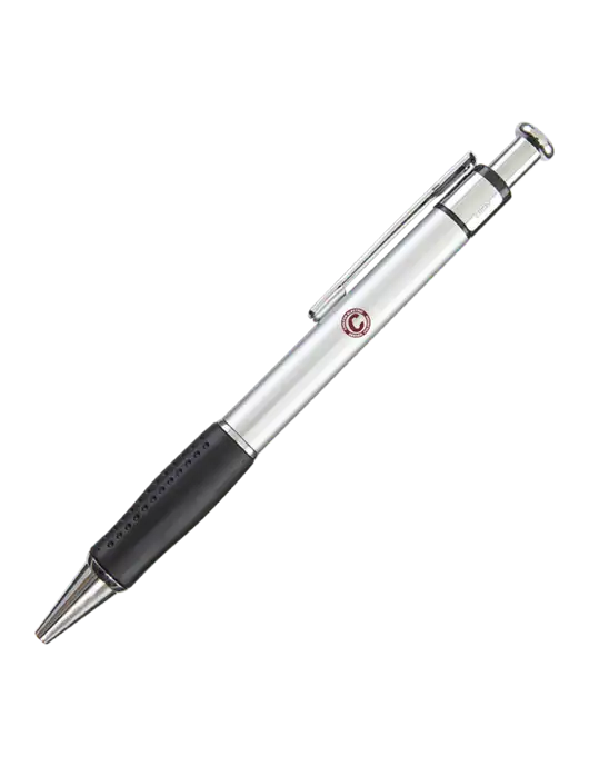 Malta Silver Pen - Black Ink w/Carlton Electric Logo