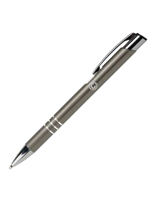 Laurent Gunmetal Pen - Black Ink w/Carlton Electric Logo
