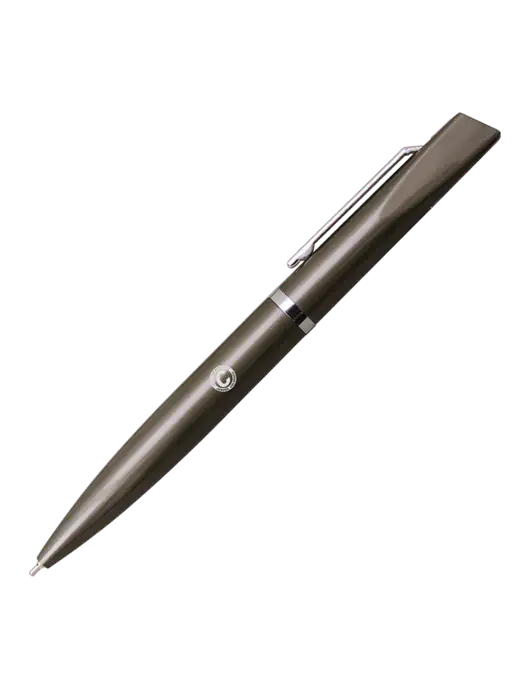 Santos Gunmetal Pen - Black Ink w/Carlton Electric Logo