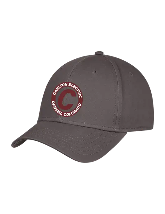 Charcoal Structured Cap Hook & Loop w/Carlton Electric Logo