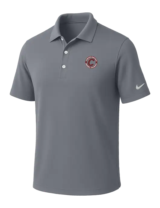 NIKE Medium Grey Dri-Fit Micro Pique Polo w/Carlton Electric Logo