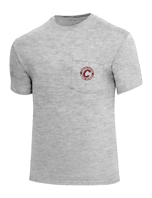 Core Blend Light Grey Heather Pocket T-Shirt w/Carlton Electric Logo