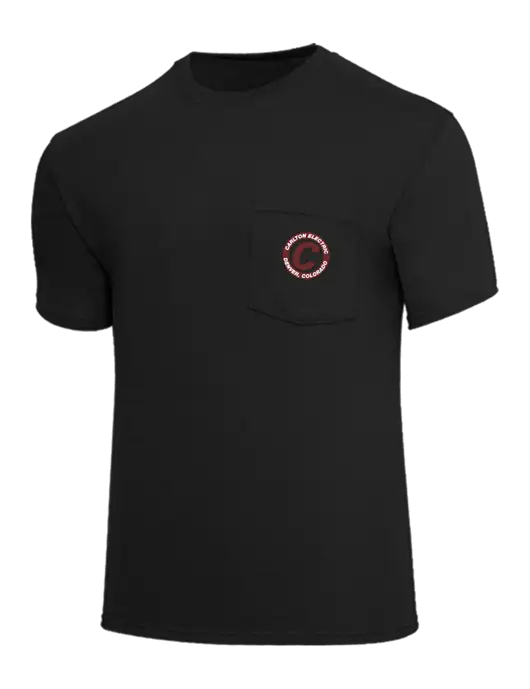 Core Blend Black Pocket T-Shirt w/Carlton Electric Logo