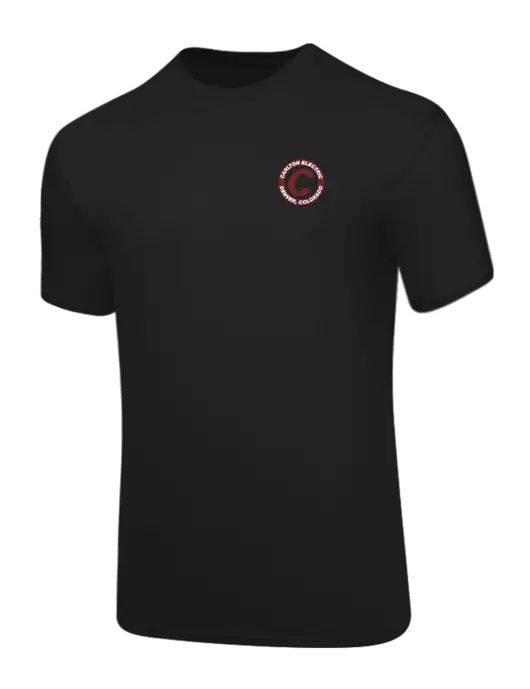 Core Blend Black T-Shirt w/Carlton Electric Logo