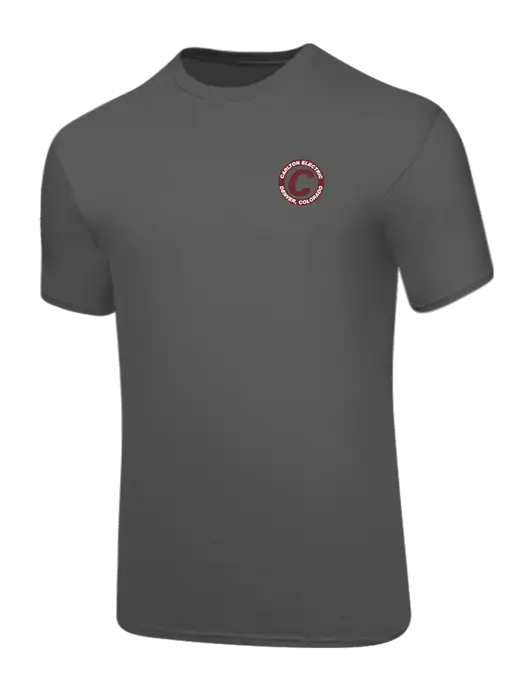 Core Blend Medium Grey T-Shirt w/Carlton Electric Logo