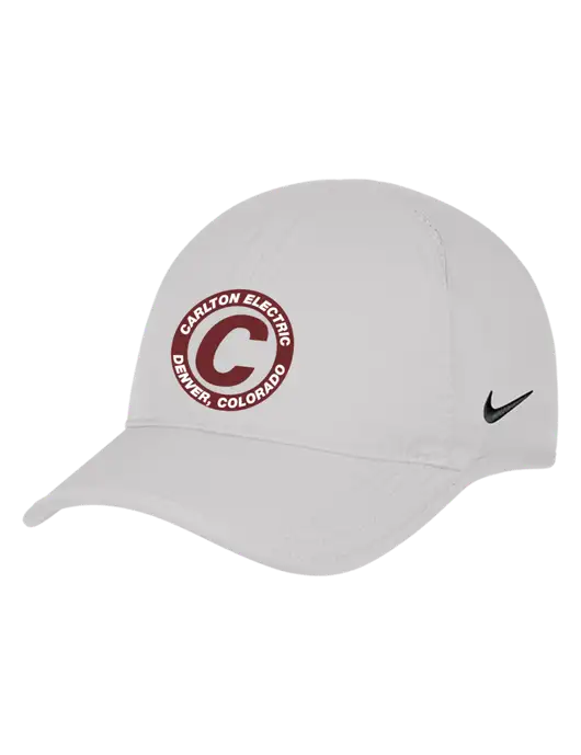 Nike White Featherlight Cap w/Carlton Electric Logo