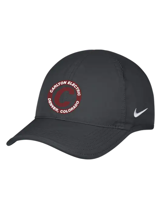 Nike Charcoal Featherlight Cap w/Carlton Electric Logo