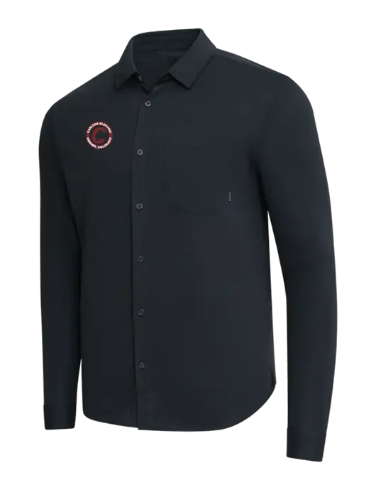OGIO Black Extend Long Sleeve Button Up Shirt w/Carlton Electric Logo