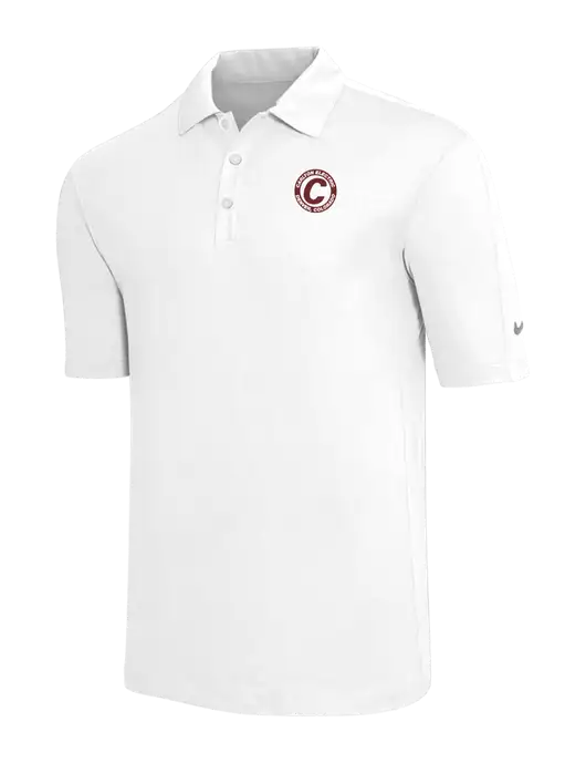 Nike White Tech Sport Dri-FIT Polo w/Carlton Electric Logo
