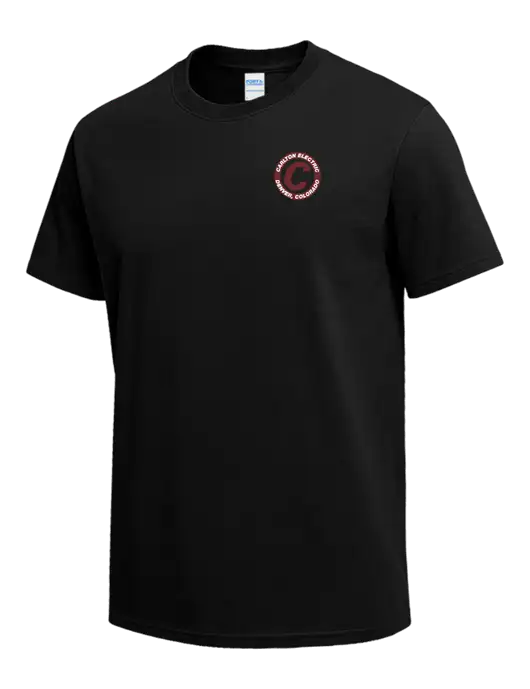 Black Heavyweight 6.1 oz T-Shirt w/Carlton Electric Logo