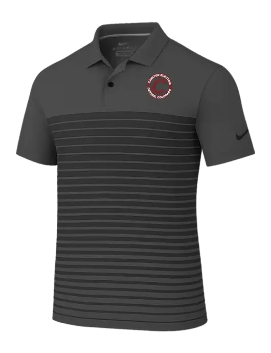 Nike Dark Grey Dri-FIT Vapor Block Polo w/Carlton Electric Logo