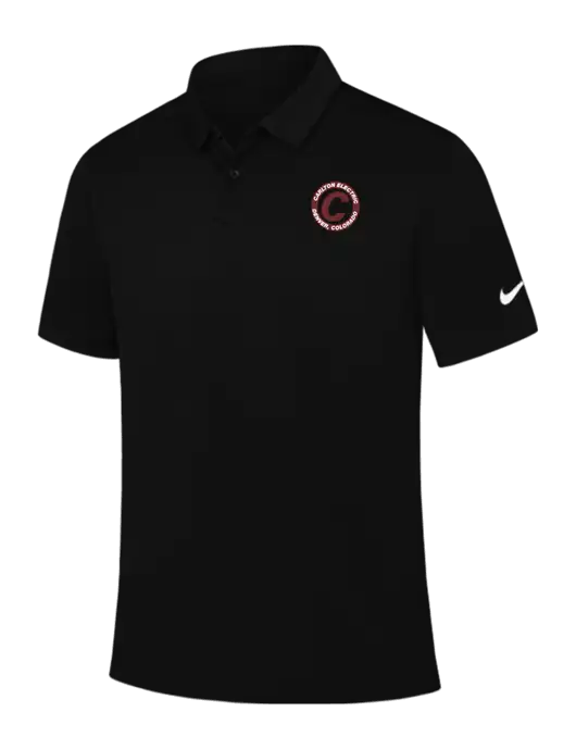 Nike Black Dry Essential Solid Polo w/Carlton Electric Logo