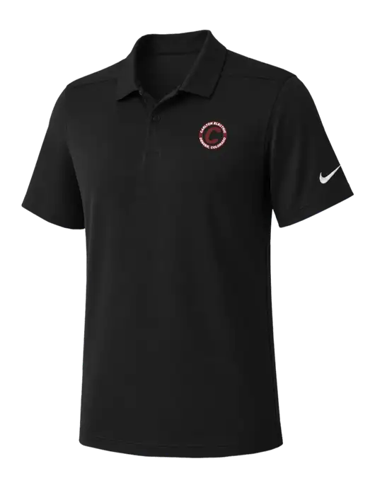 Nike Black Dry Essential Solid Polo w/Carlton Electric Logo