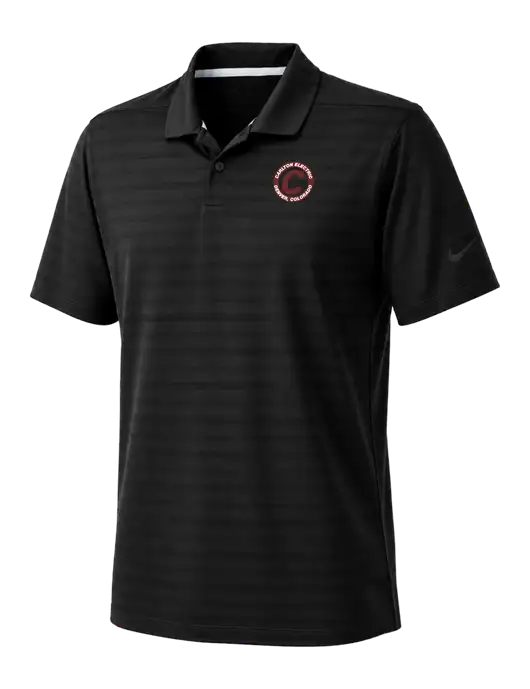 Nike Black Dri-FIT Vapor Jacquard Polo w/Carlton Electric Logo