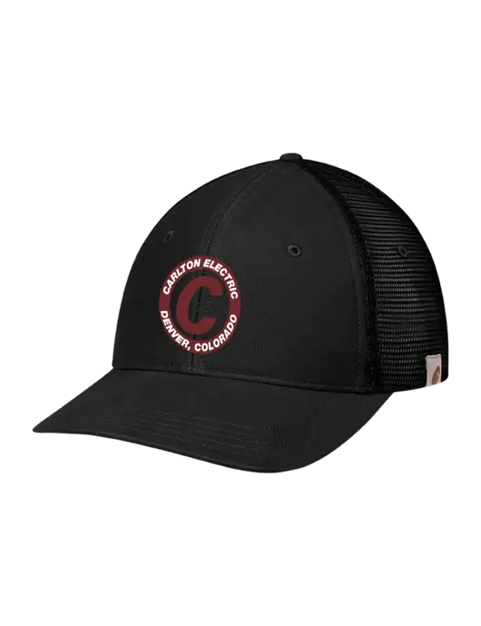 Carhartt Black Canvas Trucker Cap w/Carlton Electric Logo