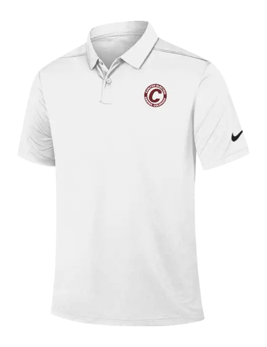 Nike White Dry Essential Solid Polo w/Carlton Electric Logo