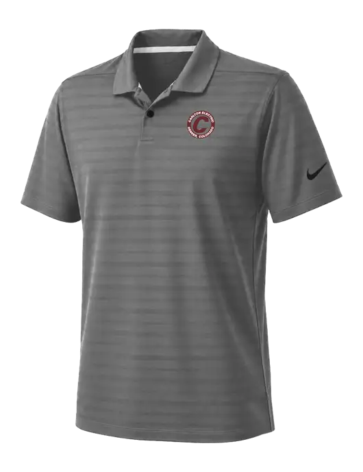 Nike Dark Medium Grey Dri-FIT Vapor Jacquard Polo w/Carlton Electric Logo