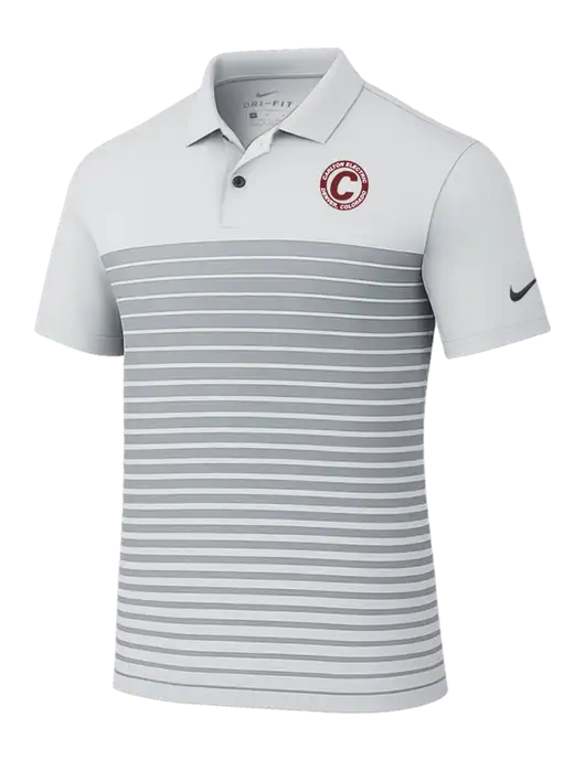 Nike Light Grey Dri-FIT Vapor Block Polo w/Carlton Electric Logo