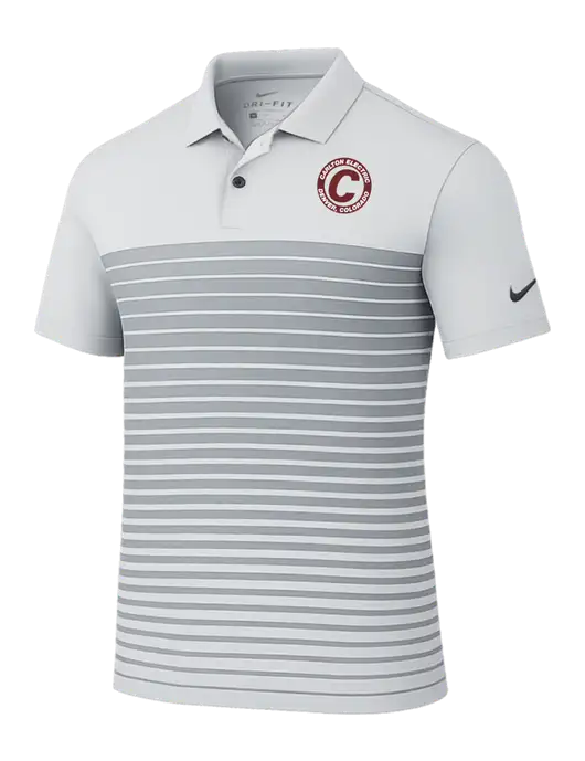 Nike Light Grey Dri-FIT Vapor Block Polo w/Carlton Electric Logo