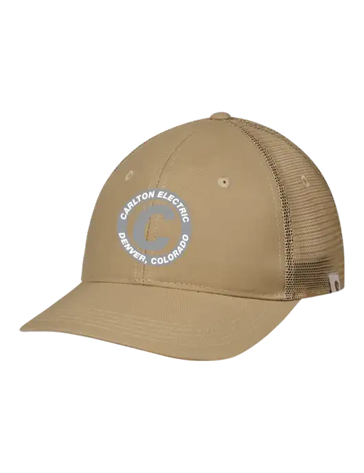 Carhartt Dark Tan Trucker Rugged Pro Series Cap w/Carlton Electric Logo